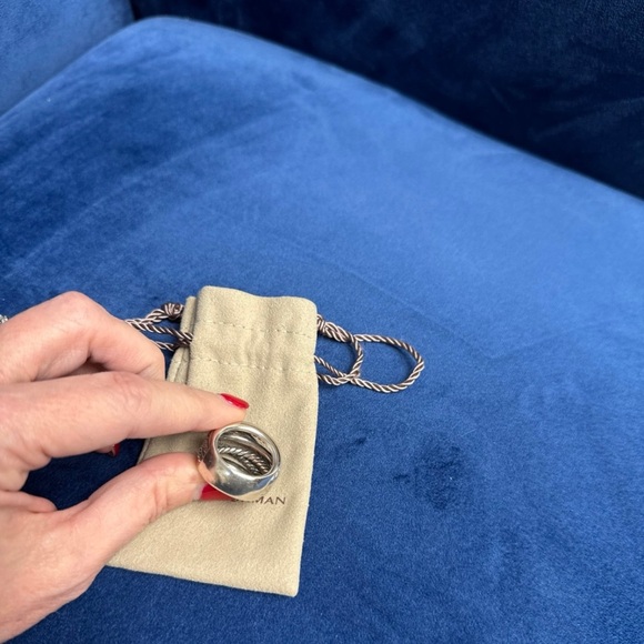 David Yurman Sterling Cable Ring - Picture 2 of 6